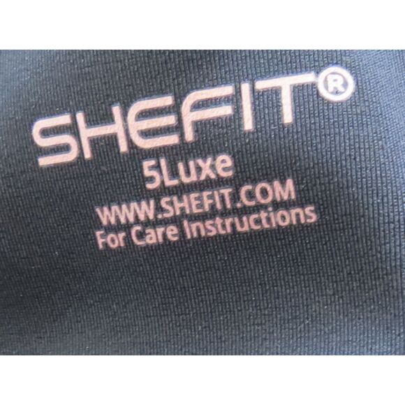 SHEFIT Flex Sports Bra Zip Up Front Black/Rose Gold   5Luxe (5X)  EUC - Picture 7 of 9